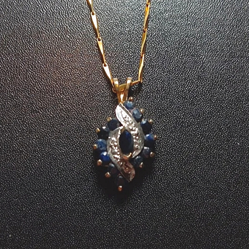 Vintage Sapphire Pendant